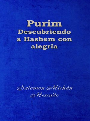 cover image of Purim, descubriendo a Hashem con alegría
